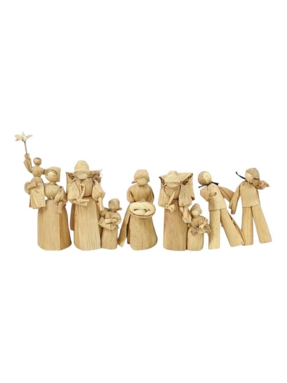 Corn Husk Family Vintage Dolls - Set of 6